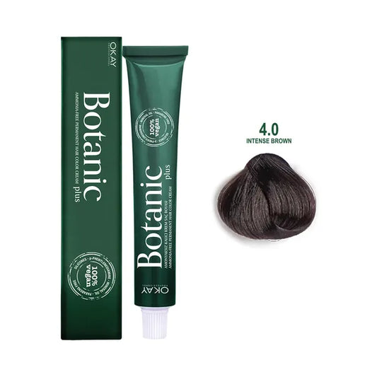 Botanic Hair Color Cream 4 - Intense Brown 60ml