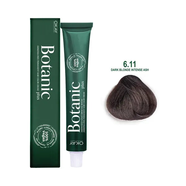 Botanic Hair Color Cream 6.11 - Dark Blonde Intense Ash 60ml