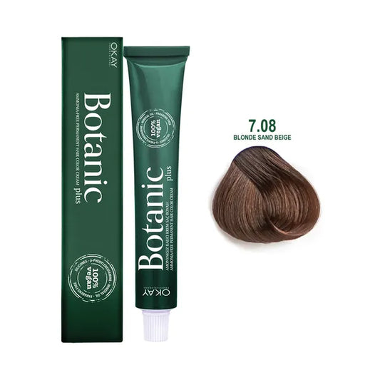 Botanic Hair Color Cream 7.08 - Blonde Sand Beige 60m