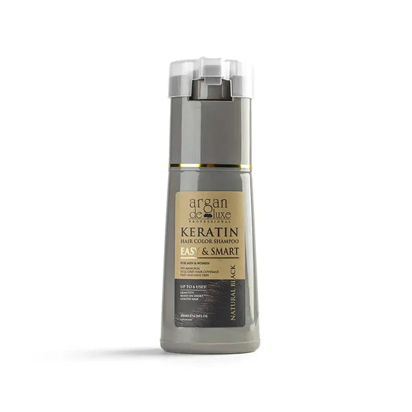 Argan Deluxe Hair Color Shampoo Natural Black 200ml
