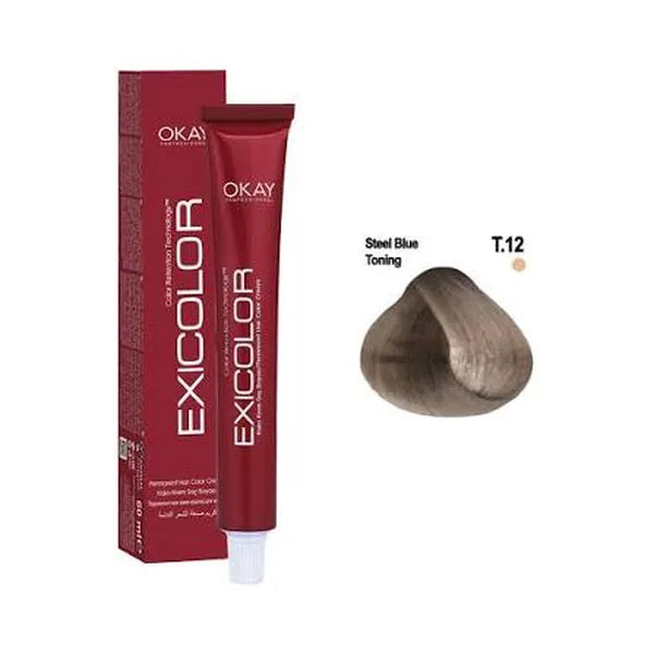 Exicolor Hair Color T.12-Steel Blue Toning 60ml