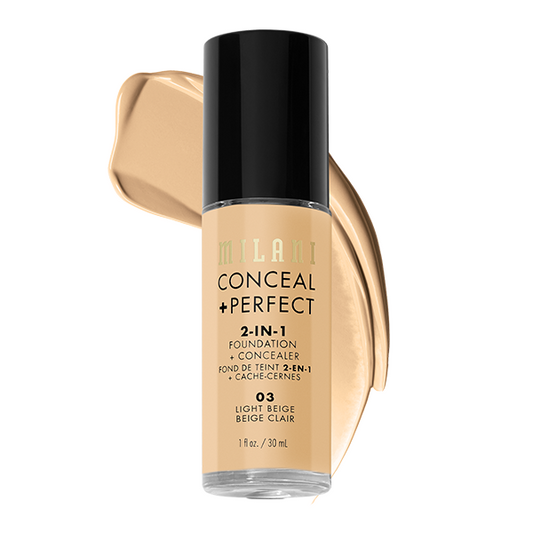 Milani Perfect(2In1 Foundation)+ Concealer-Light Beige-03