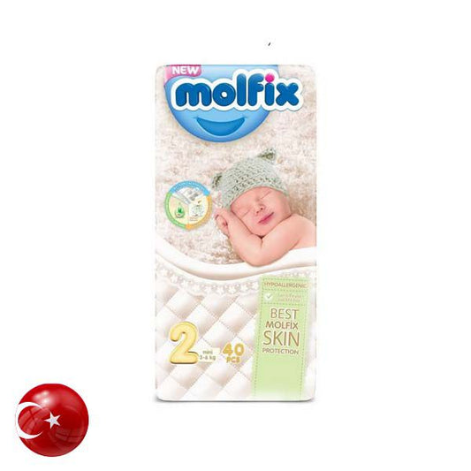 Green Valley Molfix Mini Twin Diaper 3-6Kg 40pcs Greenvalley