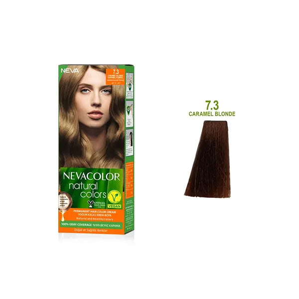 Nevacolor Natural Hair Color Cream Set 7.3 - Caramel Blonde 50 ml