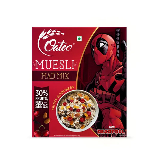 Oateo Deadpool Muesli Mad Mix Oats 400gm