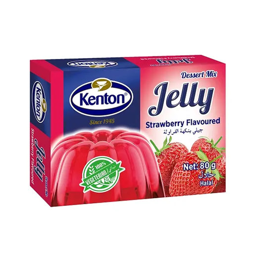 Kenton Vegetal Jelly Strawberry Flavoured 80 Gm