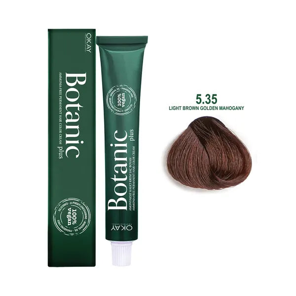 Botanic Hair Color Cream 5.35 - Light Brown Golden Mahogany 60ml