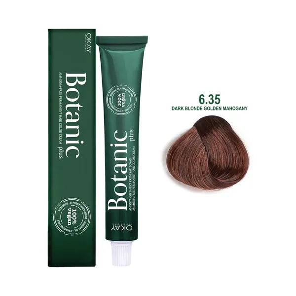 Botanic Hair Color Cream 6.35 - Dark Blonde Golden Mahogany 60ml