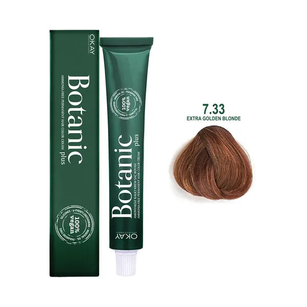 Botanic Hair Color Cream 7.33 - Extra Golden Blonde 60m