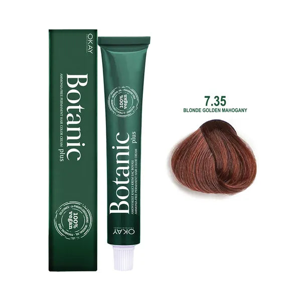 Botanic Hair Color Cream 7.35 - Blonde Golden Mahogany 60m