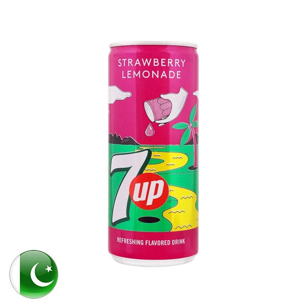 7UP Strawberry Lemonade Can 250ml