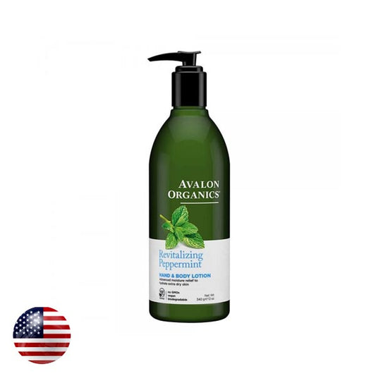 Avalon Organics Hand & Body Lotion Peppermint 340ml