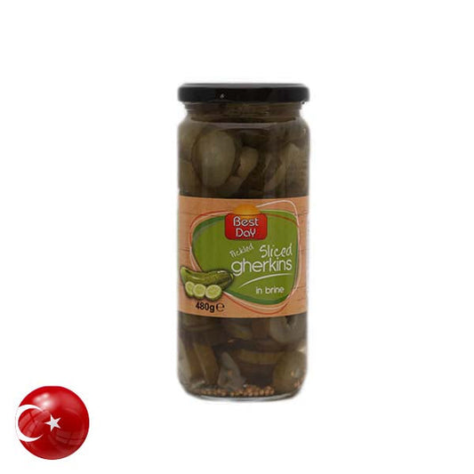 Best Day Sliced Gherkins Pickled 480g