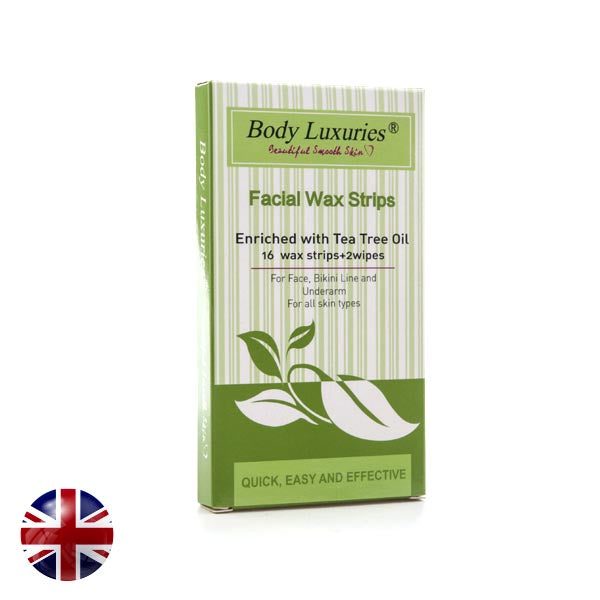 Body Luxury Facial strips BL-303 16's Tea Tree Green