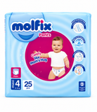 Molfix Baby Pants Maxi Size 4 (9-14kg) 25 Pcs