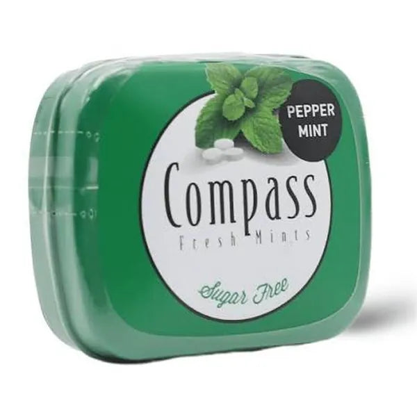 Compass Fresh Mints, Peppermint, Sugar-Free, 14g