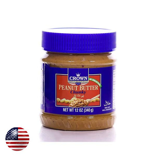 Crown Peanut Butter Chunky 340gm