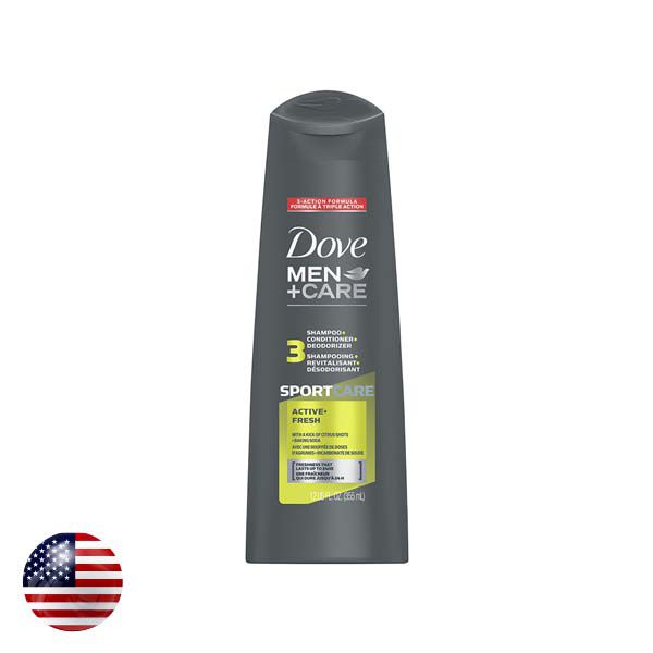 Dove Shampoo Men Active Fresh355ml