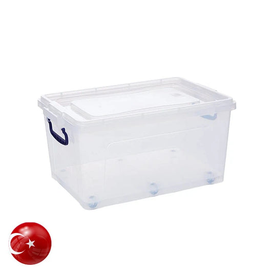 "DUNYA 2,30 Ltr Trans-Square Basin With Lid 10445"