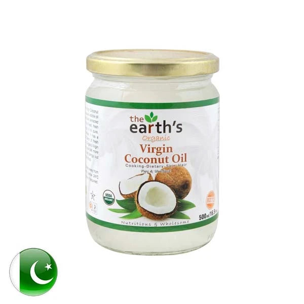 Earth Organic Virgin Coconut Oil 500 Ml