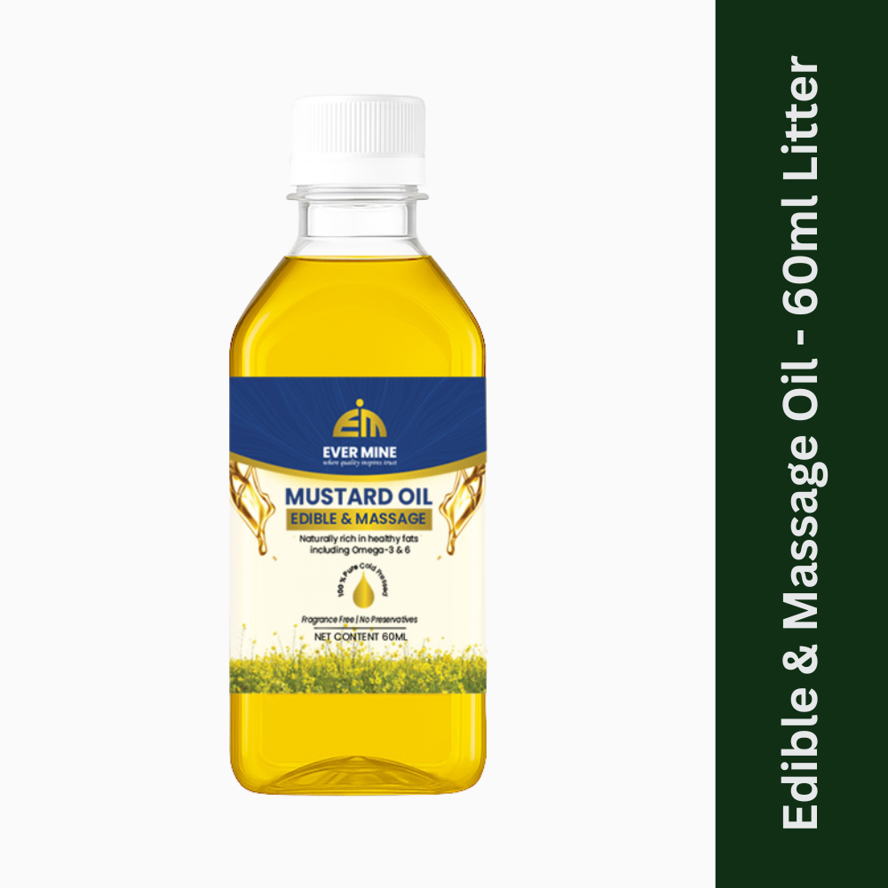Evermine Mustard Massage & Edible Oil 60ml