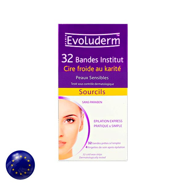 Evoluderm Wax Strip 32S For Eyebrows