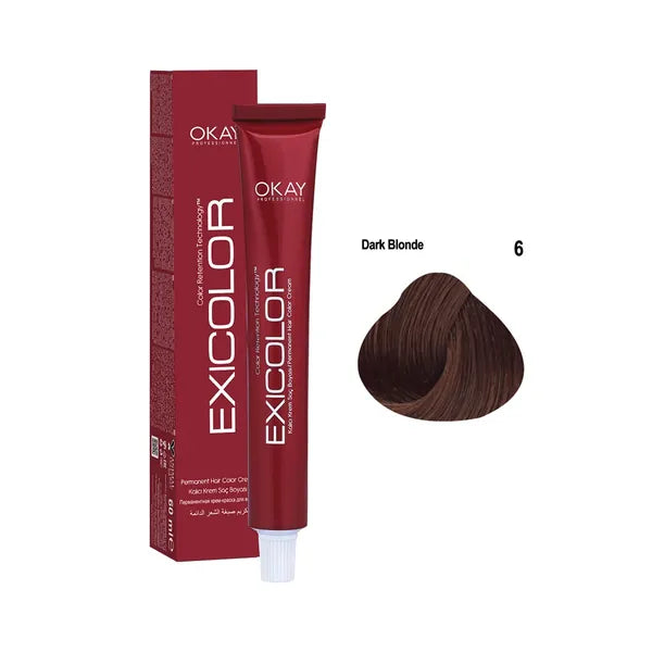 Exicolor Hair Color Cream 6 - Dark Blonde 60ml