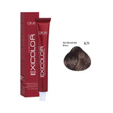 Exicolor Hair Color Cream 6.71 - Dark Blonde Ash Brown 60ml