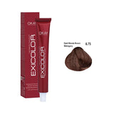 Exicolor Hair Color Cream 6.75 - Dark Blonde Brown Mahogany 60ml