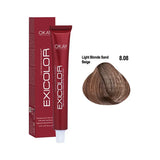 Exicolor Hair Color Cream 8.08 - Light Blonde Sand Beige 60ml