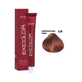 Exicolor Hair Color Cream 8.34 - Light Blonde Golden Copper 60ml