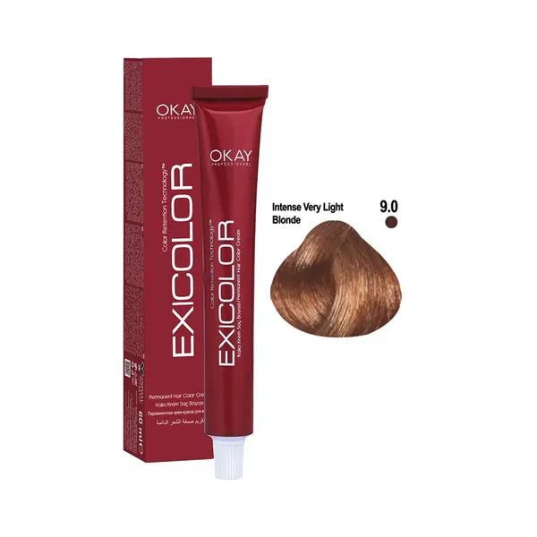 Exicolor Hair Color Cream 9 - Very Light Blonde 60ml