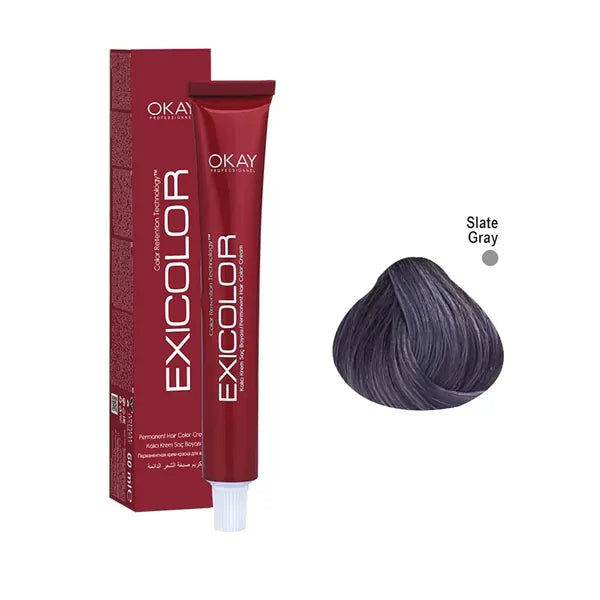 Exicolor Hair Color Slate Gray 60ml