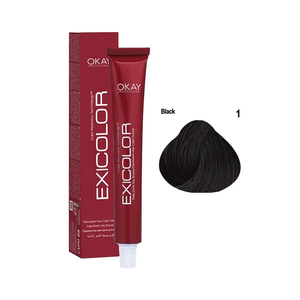 Exicolor Hair Color 1 - Black 60ml