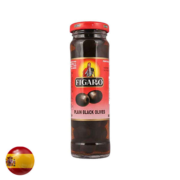 Figaro Plain Black Olives 140Gm