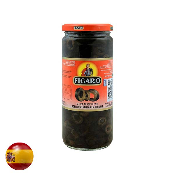 Figaro Black Slice Olives 340Gm