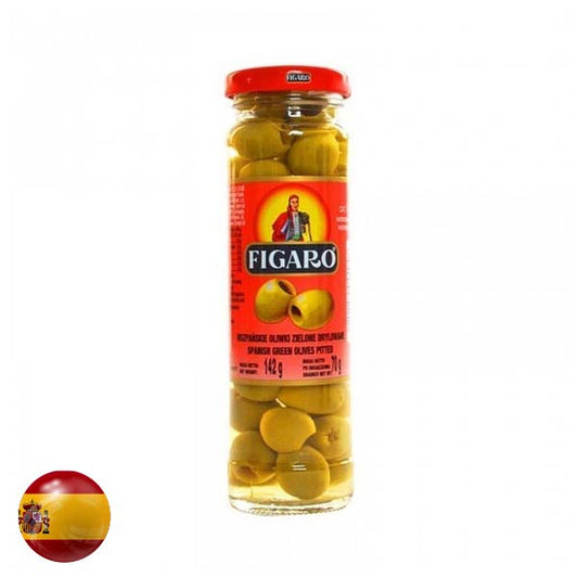 Figaro Green Olives Pitted 142Gm