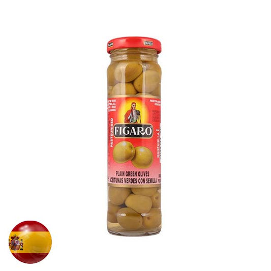 Figaro Green Plain Olives 142G