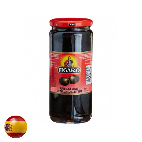 Figaro Plain Black Olives 935Gm