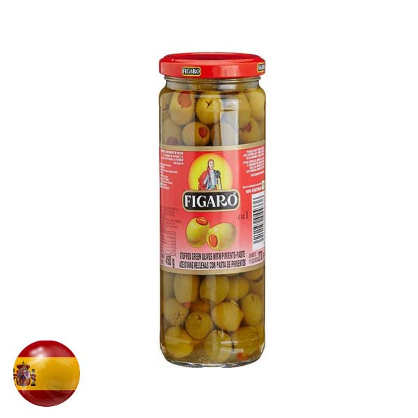 Figaro Stuffed Green Olives 450Gm