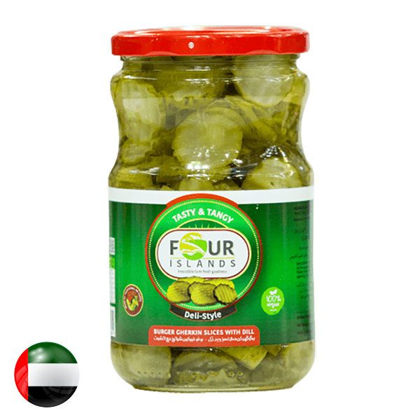 Four Islands Rondel Sliced Cucumber Pickle 680gm