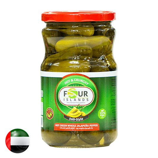 Four Islands Green Whole Jalapeno Pepper Pickle 720Gm