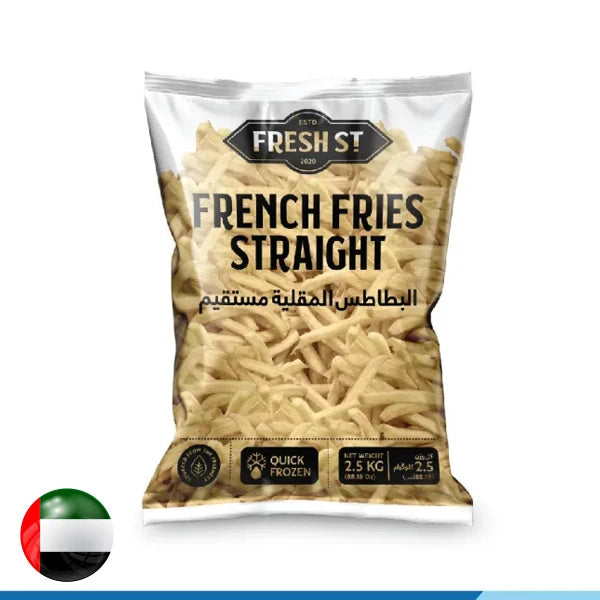 Fresh St French Fries Straight 2.5Kg