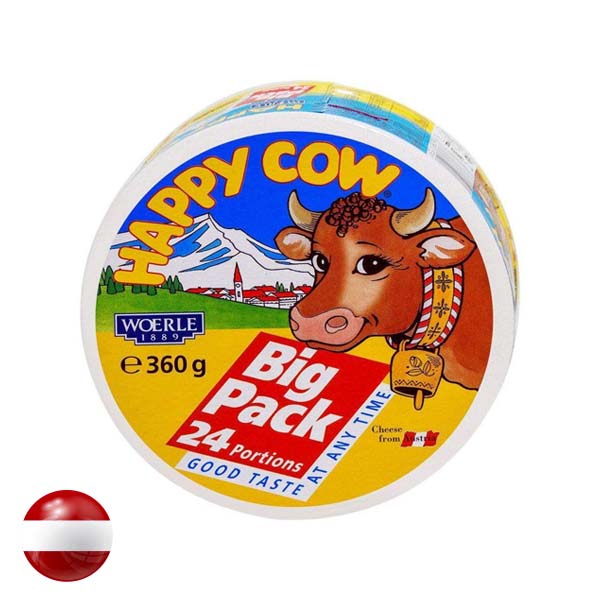 Happy Cow Portion Big Pack Cheese 360Gm