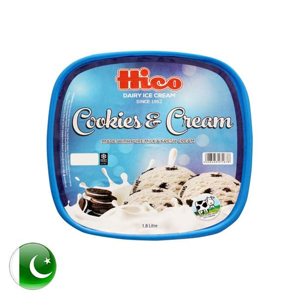 Hico Ice Cream Cookies & Cream 1.8 Ltr