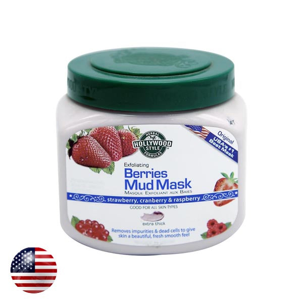 Hollywood Berries Mud Mask Jar 550G