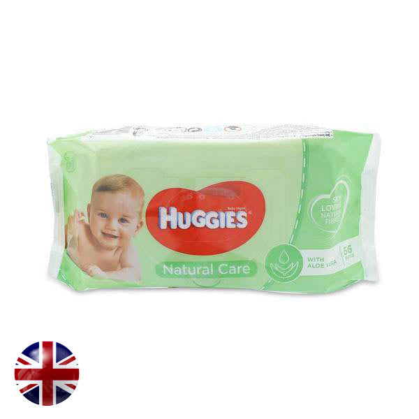 Green Valley Huggies Baby Wipes Natural Care 56S Greenvalley 