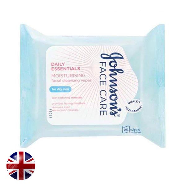 Johnsons Face Cleansing Moisturising Wipes 25s