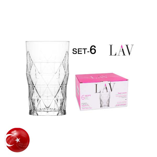 LAV Tumbler Glass 6Pcs LV-KEO377F