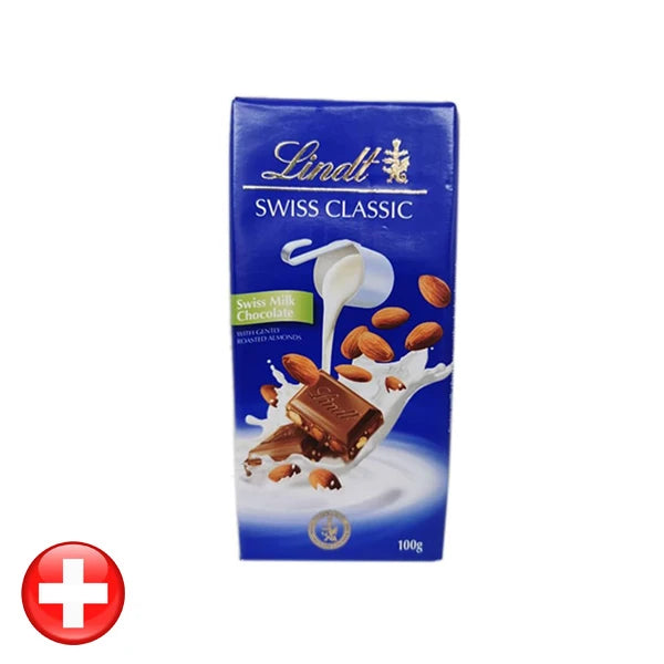 Lindt Chocolate Milk Almond 100 gm